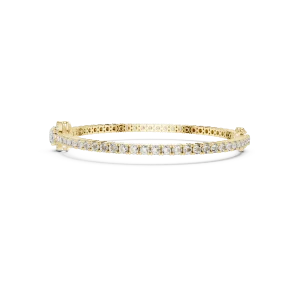 Luminary Oval Halo and Round Brilliant Tennis Bracelet - Image 3