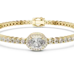 Ethereal Oval Luminary Halo Tennis Bracelet