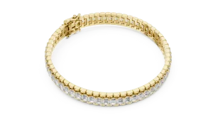 Infinite Silhouette Emerald Cut Lab Grown Diamond Tennis Bracelet - Image 2