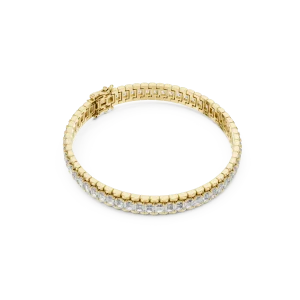 Symmetry Emerald Cut Architectural Tennis Bracelet