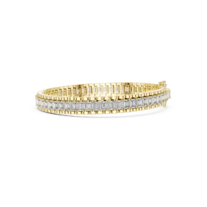Symmetry Emerald Cut Architectural Tennis Bracelet - Image 3