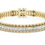 Infinite Silhouette Emerald Cut Lab Grown Diamond Tennis Bracelet