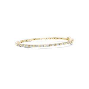 Symmetry Baguette Linear Channel-Set Tennis Bracelet - Image 3
