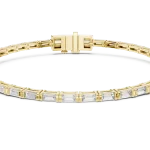 Symmetry Baguette Linear Frame Tennis Bracelet