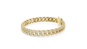 Infinite Pavé-Set Round Brilliant Cubano Statement Bracelet - Image 3
