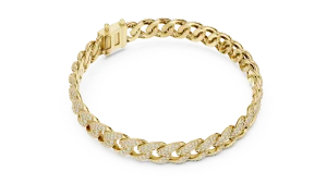 Infinite Pavé-Set Round Brilliant Cubano Statement Bracelet - Image 2