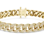 Infinite Pavé-Set Round Brilliant Cubano Statement Bracelet