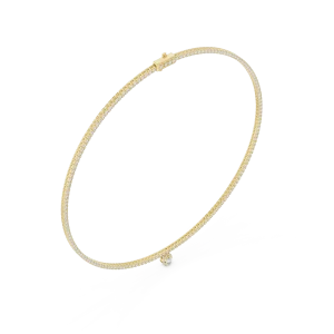 Ethereal Pear Drop Pavé-Set Tennis Necklace - Image 4
