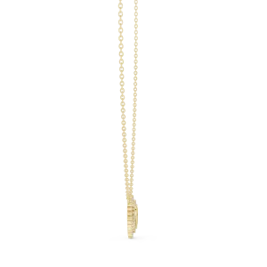 Ethereal Heart Pavé-Set Radiant Diamond Pendant Necklace - Image 3