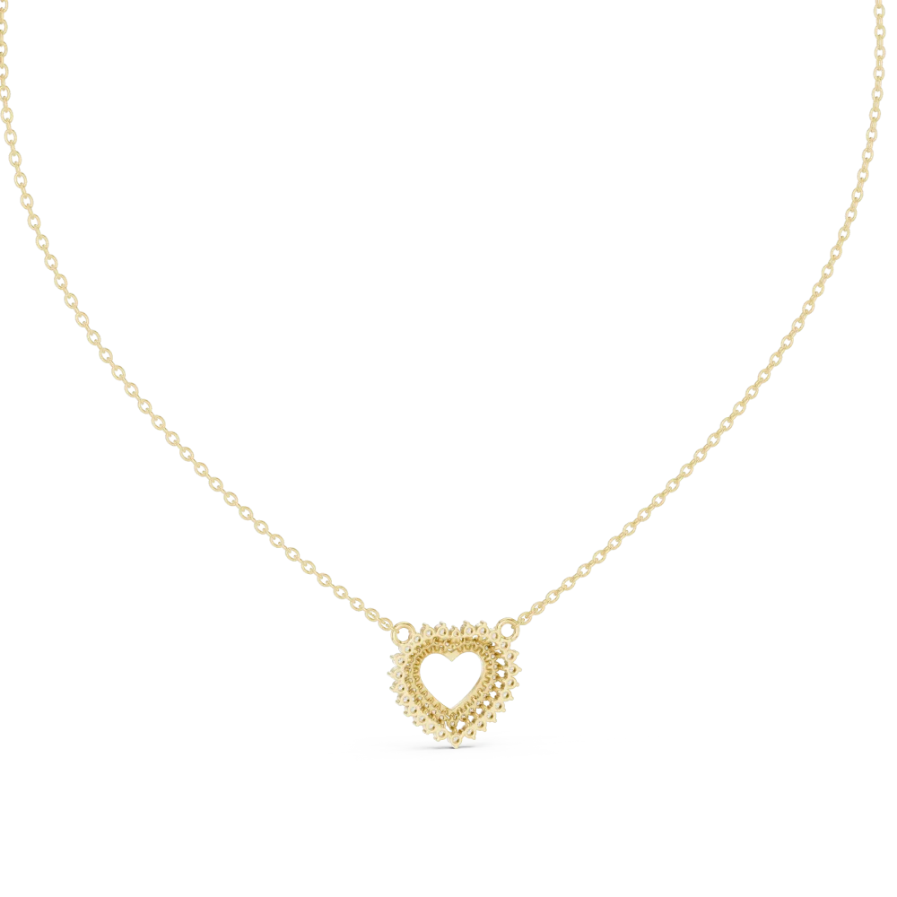 Discover the radiant glow of our heart-shaped DIAMEUR diamond necklace. Expertly handcrafted for timeless elegance, shop this modern luxury today.