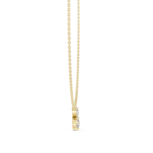 Ethereal Marquise and Pear Cluster Solitaire Pendant Necklace - Image 4