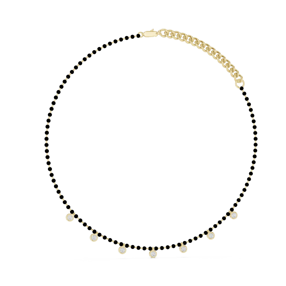 Elevate your style with this exquisite DIAMEUR diamond station necklace. Expertly crafted for brilliance, this modern classic is a must-have. Shop now!