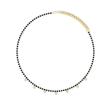 Luminary Round Brilliant Bezel-Set Station Mangalsutra Necklace