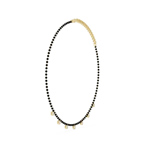 Luminary Round Brilliant Bezel-Set Station Mangalsutra Necklace - Image 2