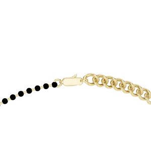 Luminary Round Brilliant Bezel-Set Station Mangalsutra Necklace - Image 3