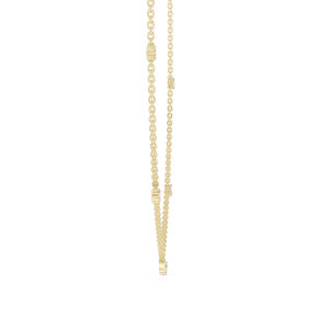 Luminary Baguette and Round Linear Station Necklace - Image 3
