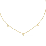 Luminary Baguette and Round Linear Station Necklace