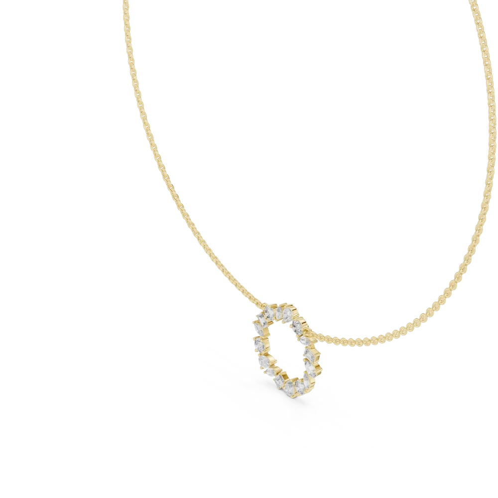 Ethereal Multi-Shape Constellation Mixed-Cut Statement Necklace - Image 2