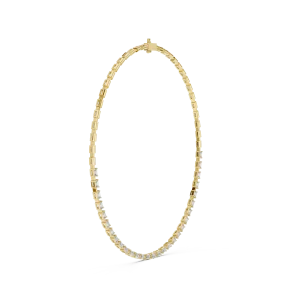 Symmetry Emerald Cut Linear Art-Deco Tennis Necklace - Image 2