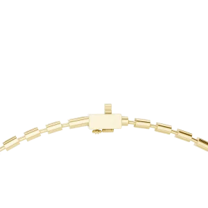Symmetry Emerald Cut Linear Art-Deco Tennis Necklace - Image 3