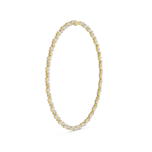 Ethereal Pear and Round Brilliant Infinite Tennis Necklace - Image 2