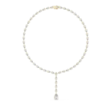 Ethereal Pear Cut Graduated Silhouette Statement Necklace