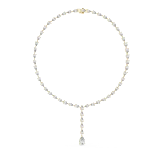 Ethereal Pear Cut Graduated Silhouette Statement Necklace