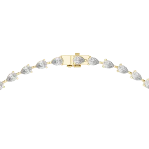 Ethereal Pear Cut Graduated Silhouette Statement Necklace - Image 3