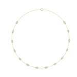 Symmetry Emerald and Marquise Bezel Station Necklace