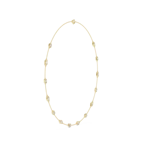 Symmetry Emerald and Marquise Bezel Station Necklace - Image 2
