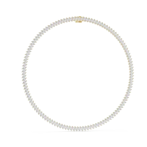 Infinite Marquise Luminary Pavé-Set Tennis Necklace