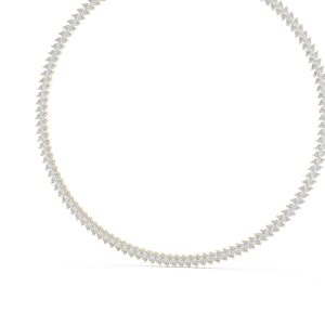 Infinite Marquise Luminary Pavé-Set Tennis Necklace - Image 4