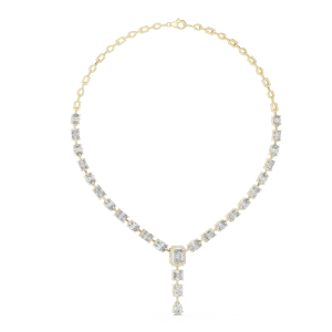 Luminary Multi-Shape Geometric Statement Necklace