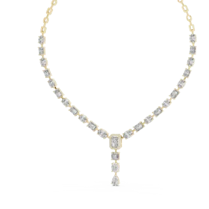 Luminary Multi-Shape Geometric Statement Necklace - Image 4