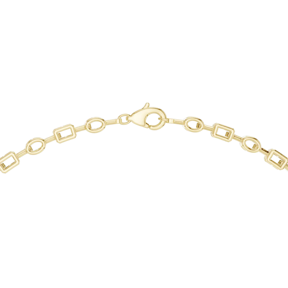 Luminary Multi-Shape Geometric Statement Necklace - Image 3