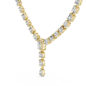 Luminary Multi-Shape Geometric Statement Necklace - Image 2