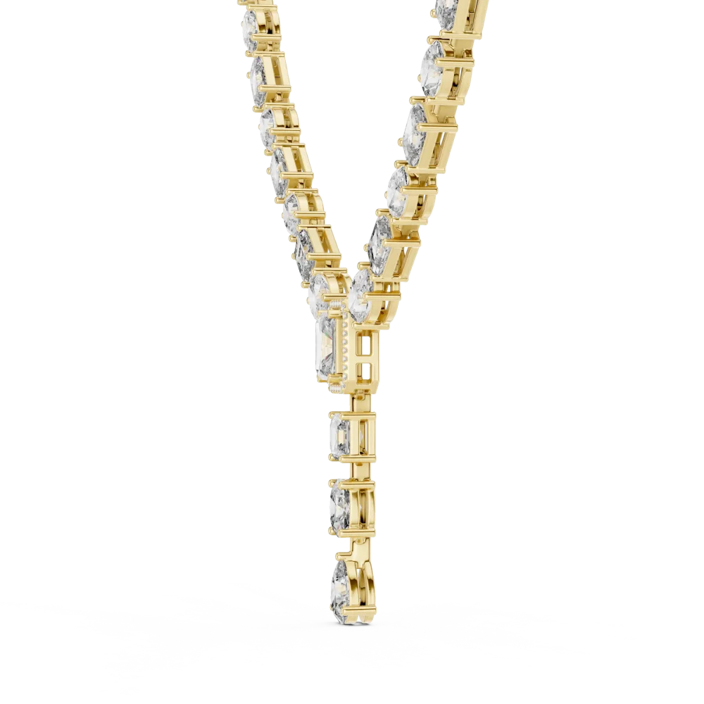Luminary Multi-Shape Geometric Statement Necklace - Image 3