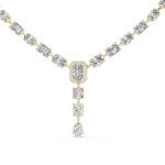 Luminary Multi-Shape Geometric Statement Necklace