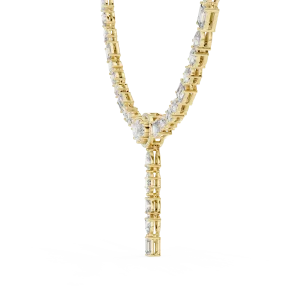 Ethereal Luminary Oval and Emerald Cut Statement Necklace - Image 3