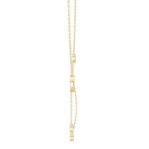 Luminary Round and Oval Geometric Lariat Necklace - Image 3