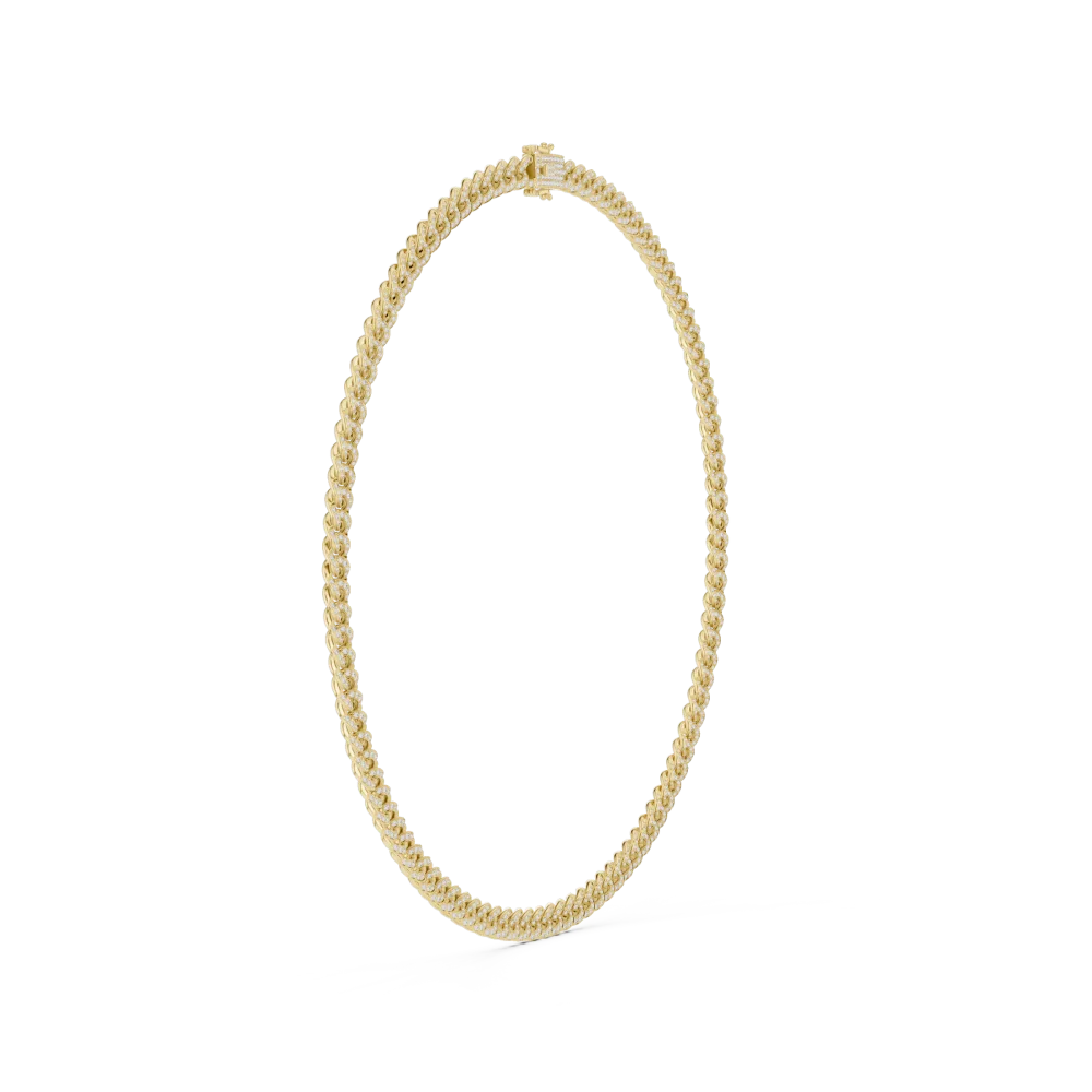 Luminary Pavé-Set Round Brilliant Statement Chain Necklace - Image 2