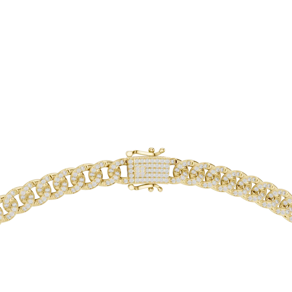 Luminary Pavé-Set Round Brilliant Statement Chain Necklace - Image 3