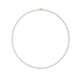 Infinite Radiance Round Brilliant Pavé-Set Tennis Necklace