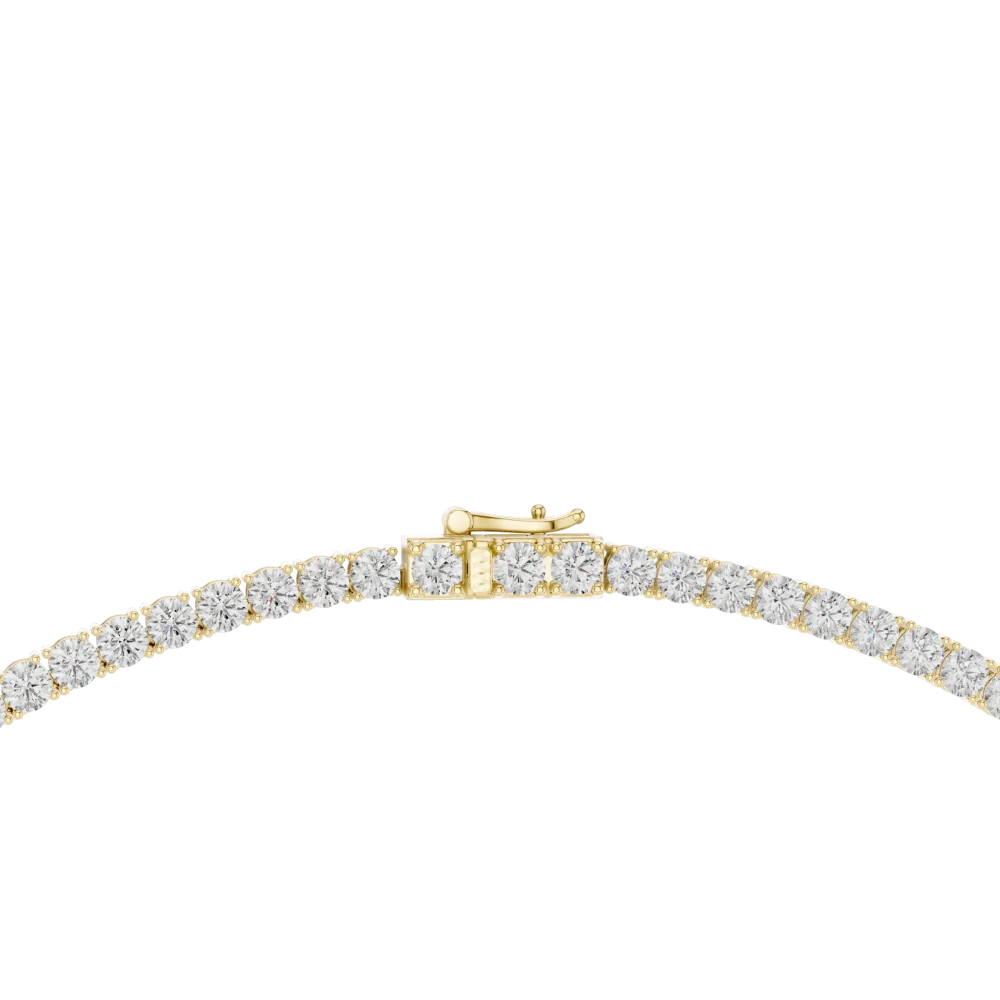 Infinite Radiance Round Brilliant Pavé-Set Tennis Necklace - Image 3