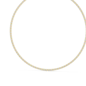 Infinite Radiance Round Brilliant Cut Tennis Necklace - Image 4