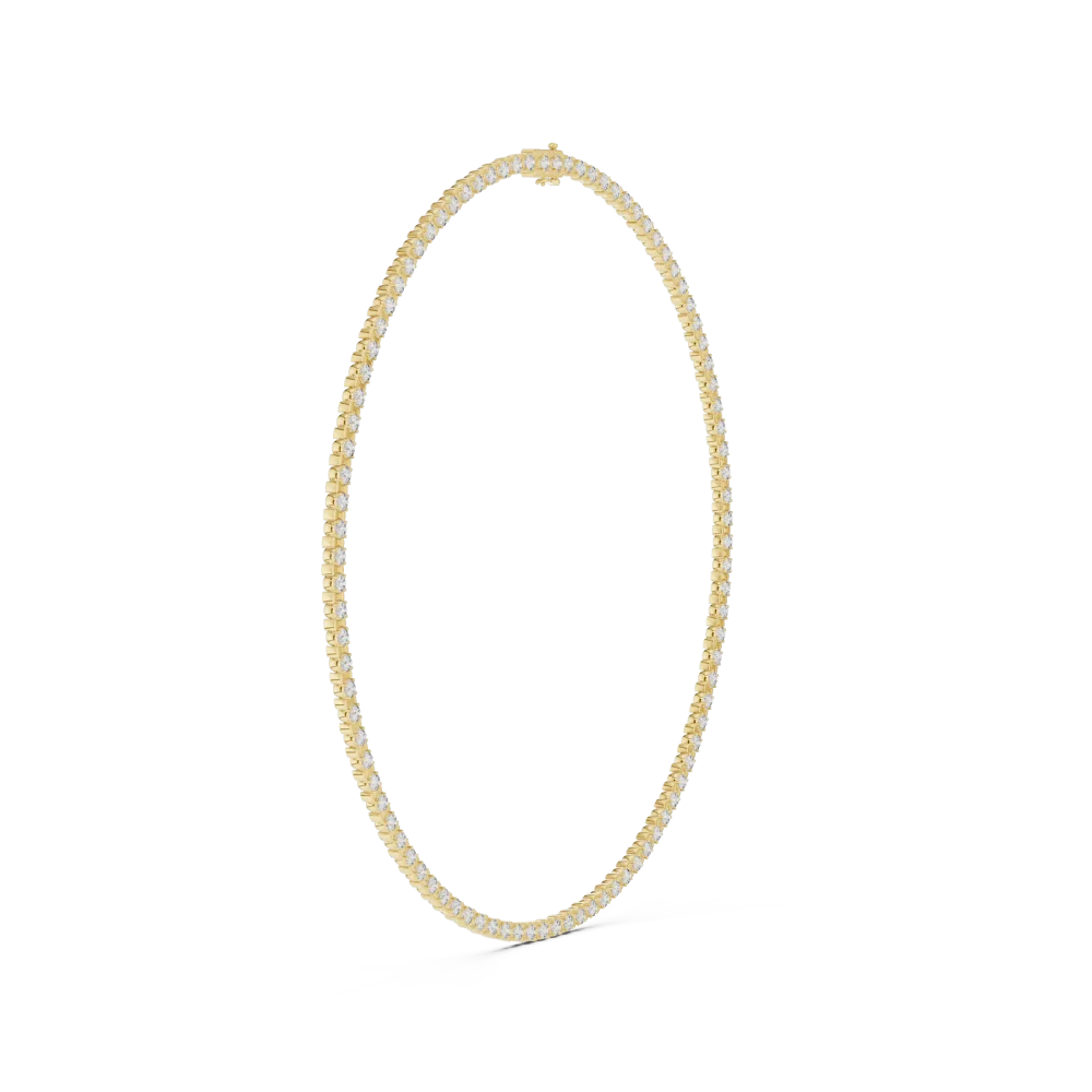 Infinite Radiance Round Brilliant Cut Tennis Necklace - Image 2