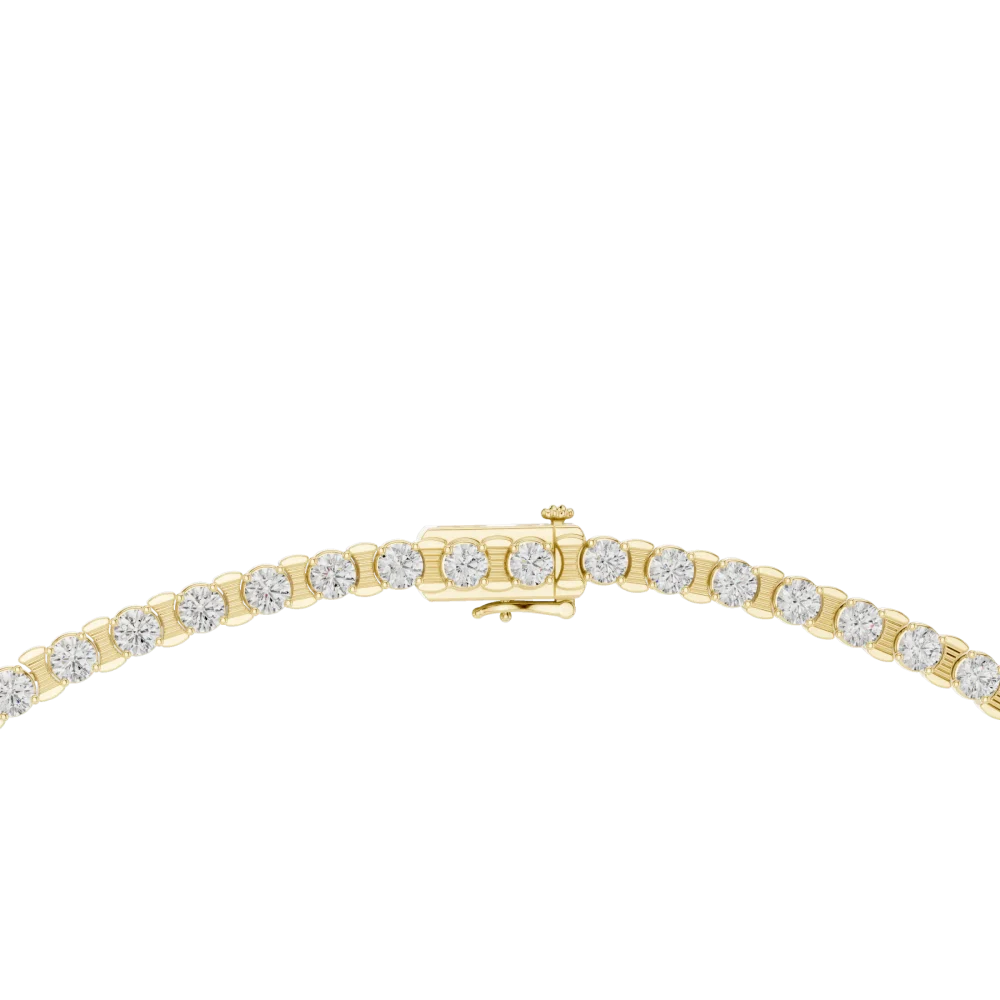 Infinite Radiance Round Brilliant Cut Tennis Necklace - Image 3
