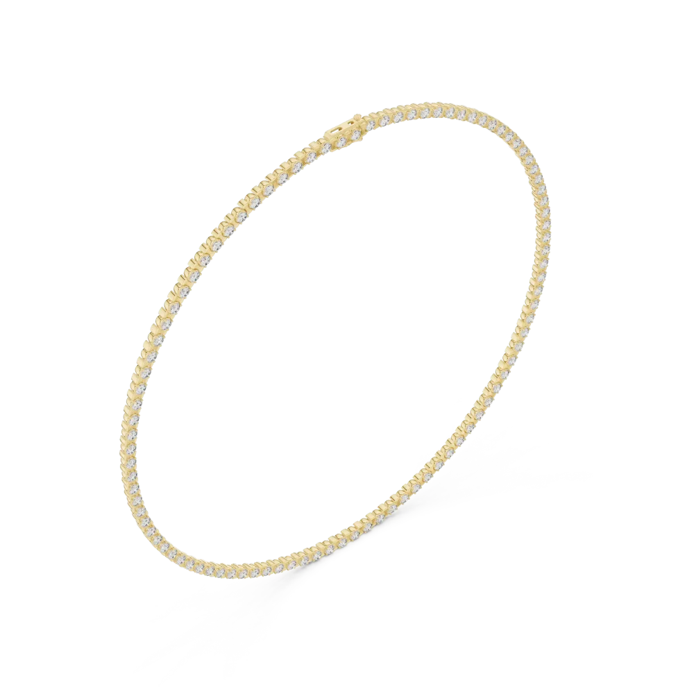 Infinite Luminary Round Brilliant Cut Tennis Necklace - Image 4