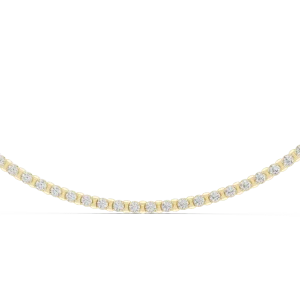Infinite Luminary Round Brilliant Cut Tennis Necklace