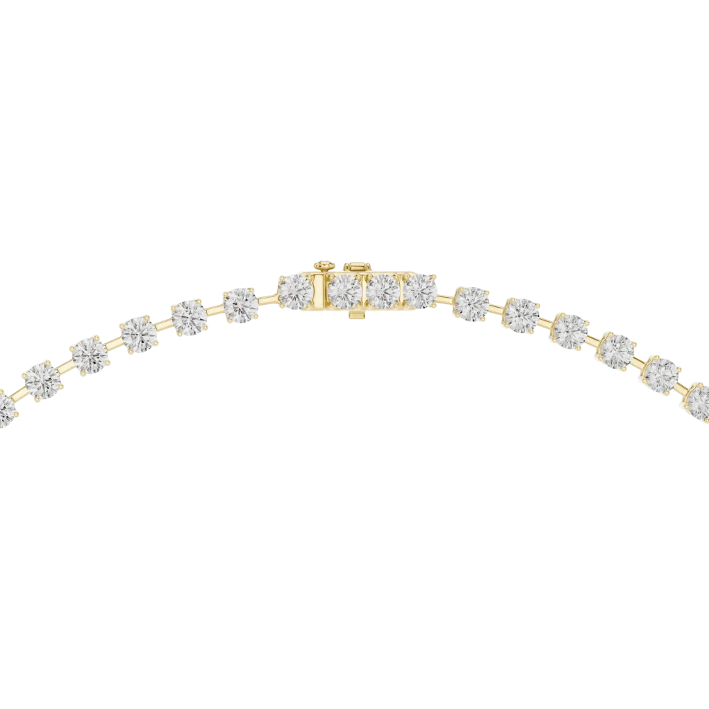 Luminary Round Brilliant Floating Silhouette Tennis Necklace - Image 3